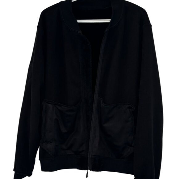 Reebok black sherpa bomber jacket size 2x - Picture 1 of 7